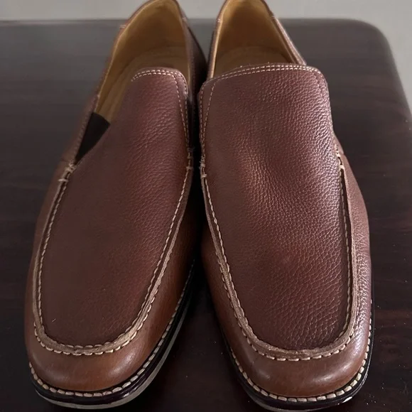 Sandro Mens 10 Loafers Brown Soft Leather Comfort/Casual Shoes Made In Brazil - Picture 7 of 13